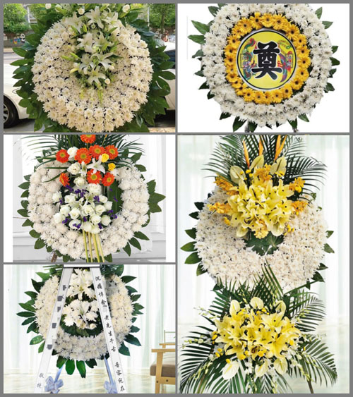 山西太原清徐县孟封镇车南安村花圈速递